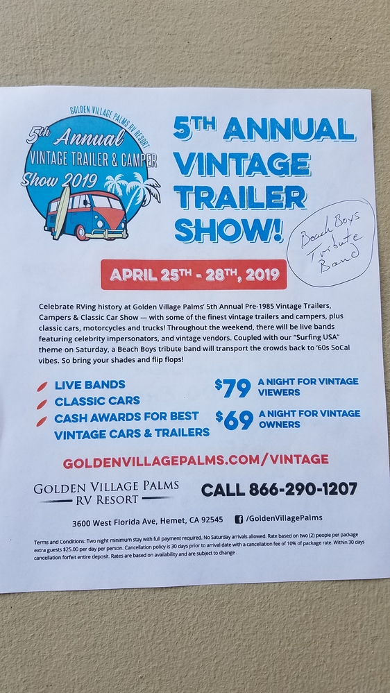 Fun and Games and Vintage Trailers Get Together, 04/25/2019 - 04/28/2019
